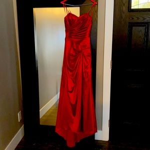 A beautiful, elegant dress worn once last Christmas.